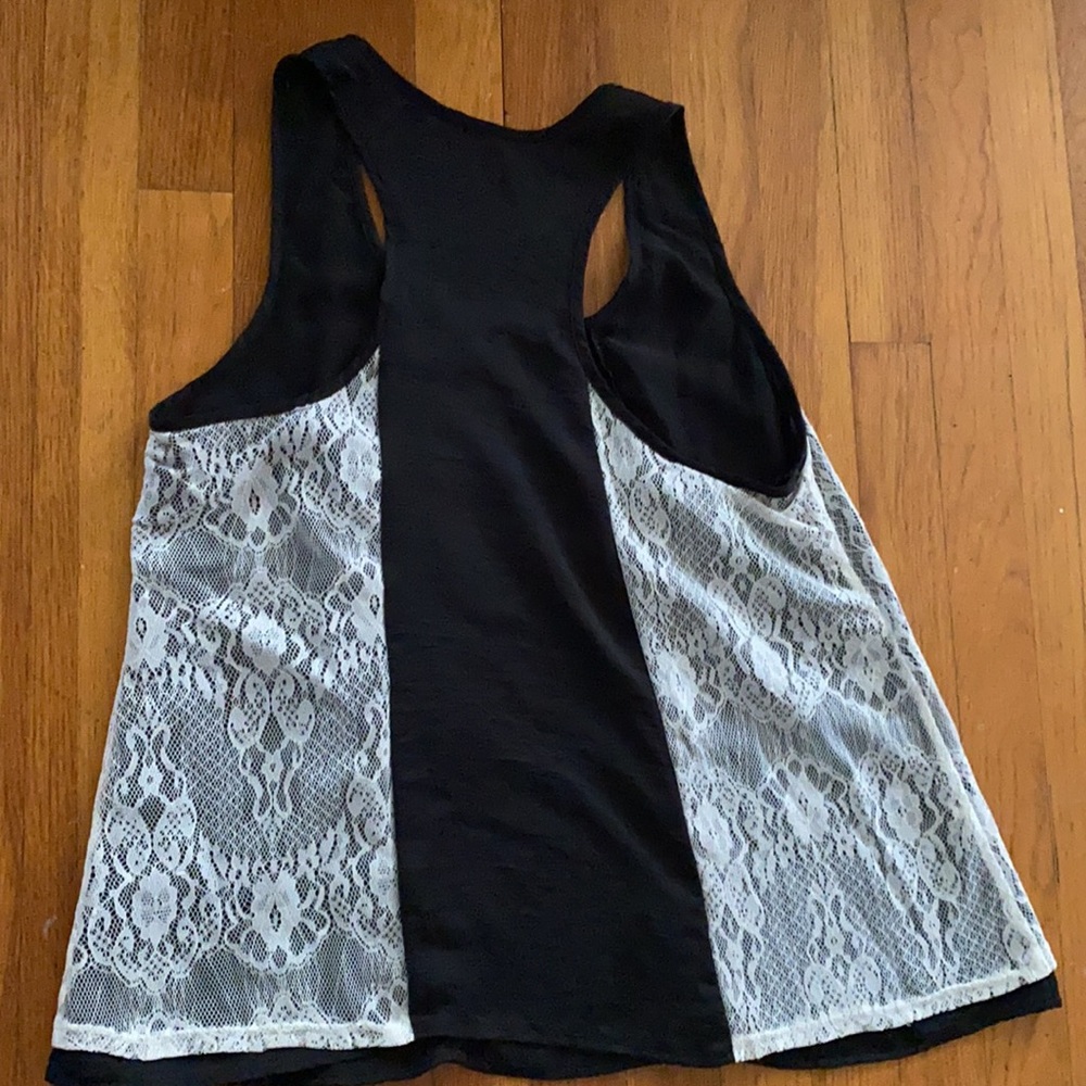 Lace Racerback Tank Top - Picture 3 of 3